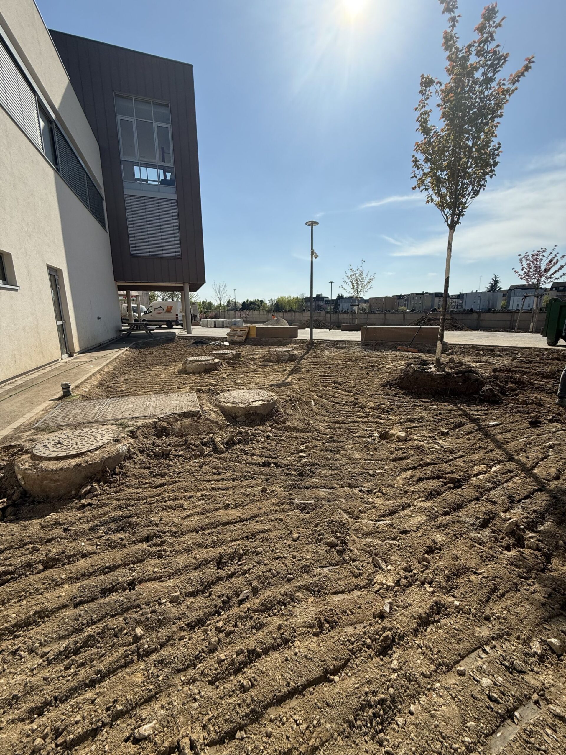 IMG_1609 SCALED | ALS Aménagement Réalisation de l’agrandissement d’une cour en pavés drainants à Strasbourg – École La Doctrine Chrétienne Schiltigheim 3