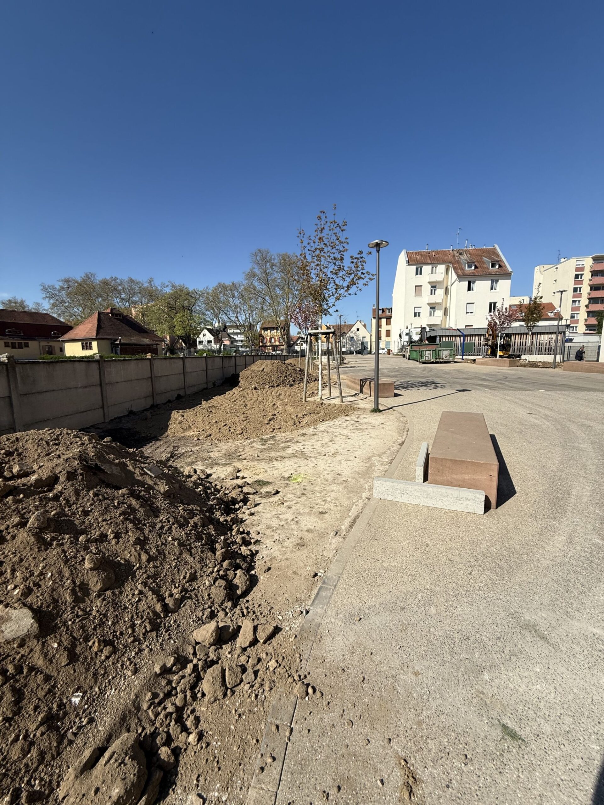 IMG_1612 SCALED | ALS Aménagement Réalisation de l’agrandissement d’une cour en pavés drainants à Strasbourg – École La Doctrine Chrétienne Haguenau 4
